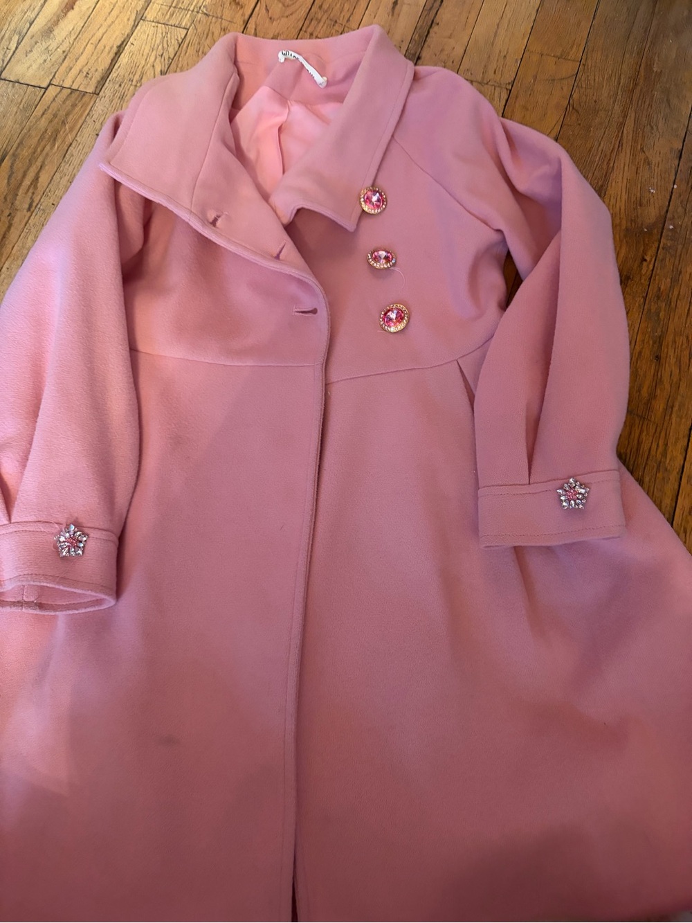 Girl pink peacoat